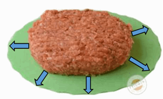 Afbeelding van Dameat-burger, groter en platter (dv)