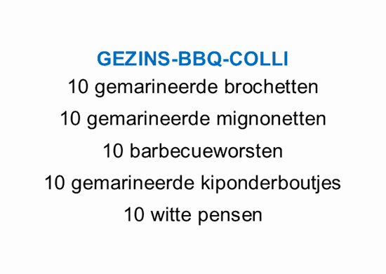 Afbeelding van Gezinsbarbecuecolli (zie info)