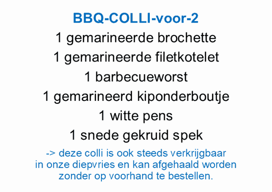 Afbeelding van BBQ voor 2 personen (zie info)