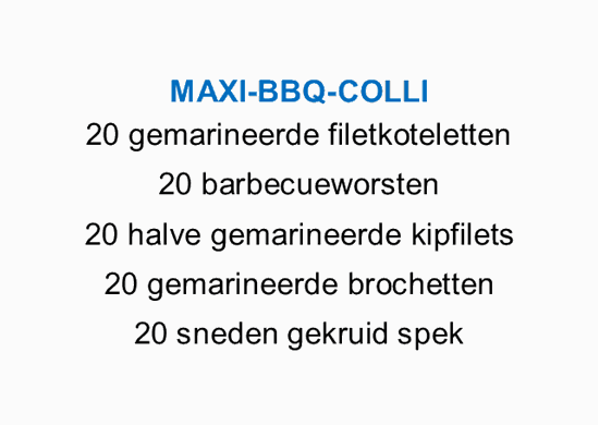 Afbeelding van Maxi barbecuecolli (zie info)