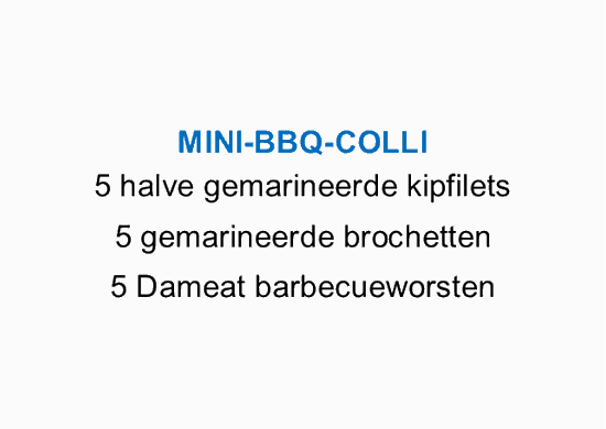 Afbeelding van Minibarbecuecolli (zie info)