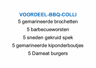 Afbeelding van Voordeelbbqcolli (zie info)