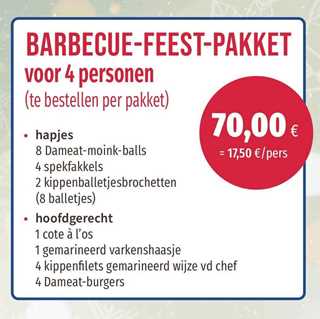 Afbeelding van Barbecue-Feest-Pakket 4 pers.